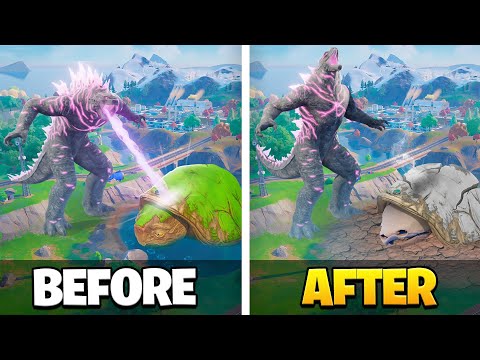 50 Secrets In Fortnite's GODZILLA Update!