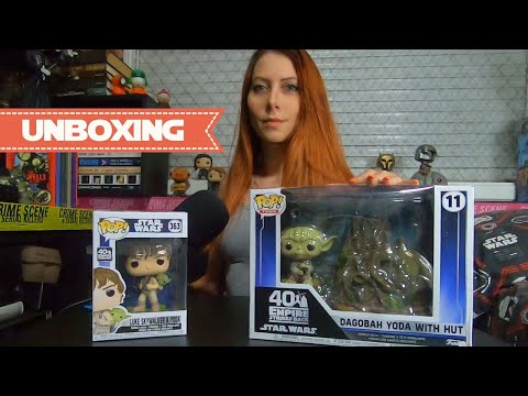UNBOXING : FUNKO LUKE SKYWALKER e YODA em DAGOBAH W/ HUT!
