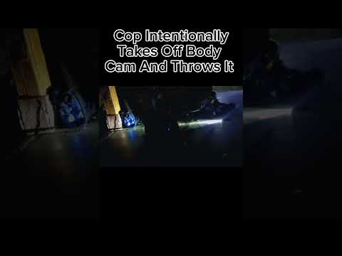Cop throws his body cam #firstamendment #copwatcher #cops