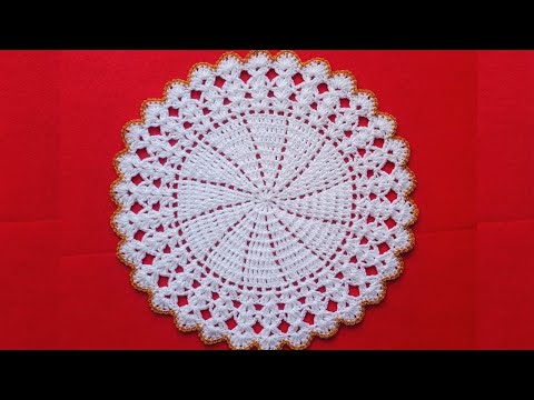 Mira que Belleza Tejido a Crochet/Easy Projects Crochet/Posa Platos a Crochet/Sousplat  de Crochê