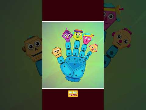 Robôs Dedo Família | Spooky music #shorts #fingerfamily #youtubeshorts #Músicasparacrianças