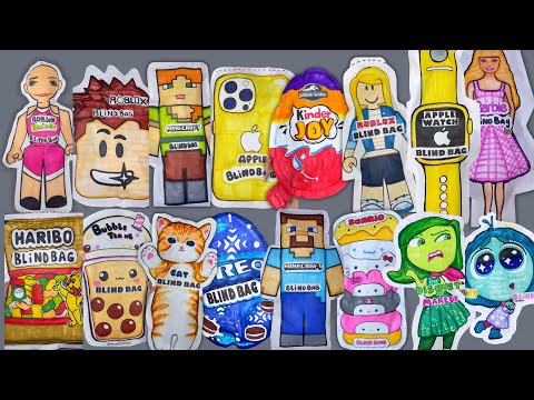 ⭐️paper diy⭐️MEGA LARGE BLIND BAGS COMPILATION!💖ASMR💖✏️DIY✏️