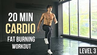 20 Min FAT BURNING CARDIO Workout (No Equipment) 20분 지방 연소 유산소 운동 (장비 없음)
