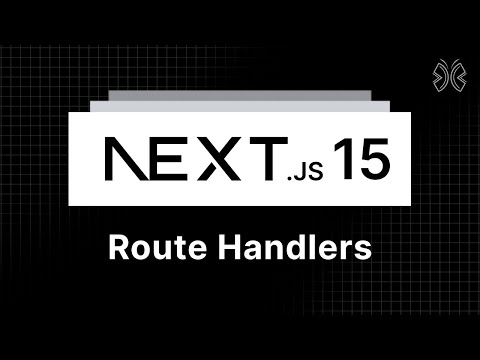 Next.js 15 Tutorial - 35 - Route Handlers