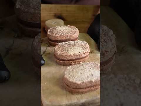 Chocolate Dacquoise ダックワーズ・ショコラ / 手作りバレンタインチョコ #shorts #asmr #cooking