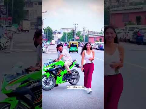 Kawasaki 300 Sound Cute Girls Reaction ๐ | Naam Chale (slowed reward) #shortvideo #youtubevideo
