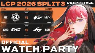 【#WatchPartyLCP】GZ vs MVK | SHG vs TSW 📣LCP 2026 Split 3 Swiss Stage W
