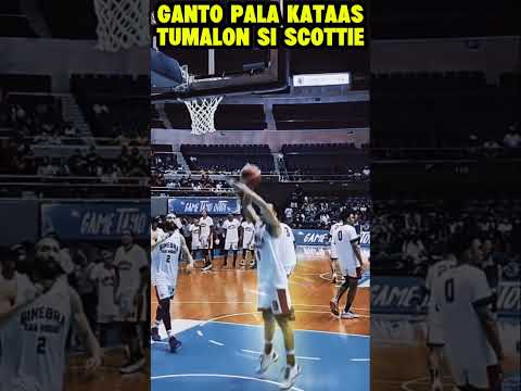 GANITO PALA KATAAS TUMALON SI SCOTTIE THOMPSON! KAYA PALA MAHILIG SA KALAWIT REBOUND! #trending #pba
