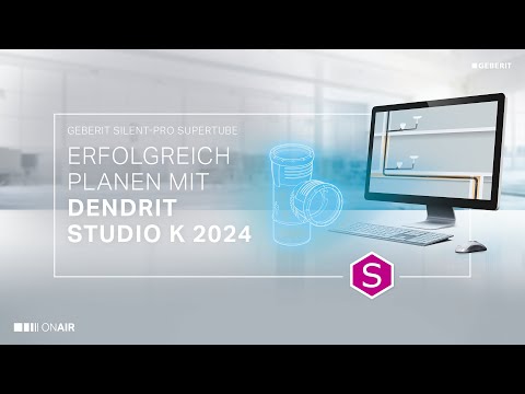 Geberit Silent-Pro SuperTube einfach und schnell in TGA-Software planen | Dendrit Studio K 2024
