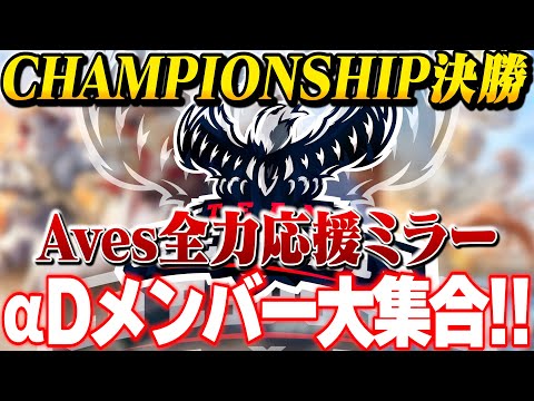 【Aves応援会場】αDメンバーでCHAMPIONSHIPミラー配信【荒野行動】#荒野CHAMP