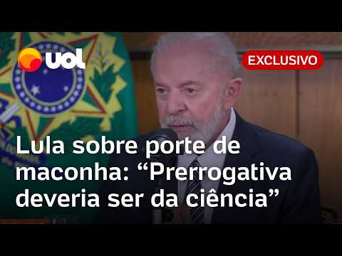 Maconha: Lula diz que é 'nobre diferenciar usuário e traficante': 'Decisão pode ser no Congresso'