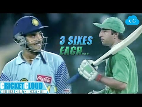 Sourav vs Saeed | 3 SIXES in a Row or 3 SIXES on the ROOF | Which 1 your Favourite ?