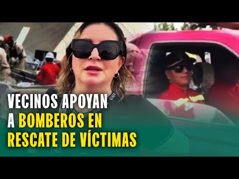 Vecinos apoyan a bomberos en sus labores de rescate: "El aplauso se ha hecho notar"