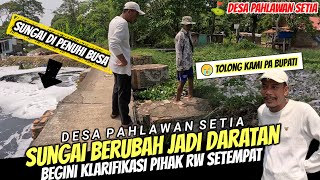 LEBIH PARAH DARI SUNGAI KARANG SATRIA‼️SUNGAI BL3NCONG BERUBAH MENJADI DARATAN DAN PENUH BUSA
