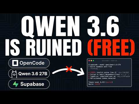 New Qwen 3.6 27b Local + OpenCode Just Got DESTROYED?