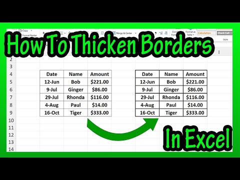 How To Thicken Borders In Excel Explained