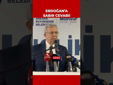 Mansur Yavaş'tan Erdoğan'a: Milletin sabrı çatladı!