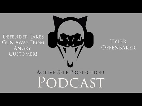 Defender Takes Gun Away From Angry Customer!- Tyler Offenbaker