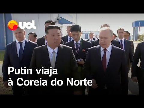 Putin viaja nesta terça-feira à Coreia do Norte em meio à acusação de fornecimento de armas