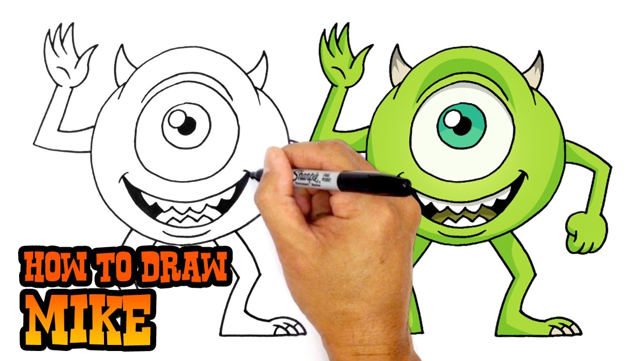 How to Draw Mike - Monsters Inc.