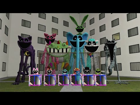 POPPY PLAYTIME BOSS were surrounded, but something went wrong... (Garry's Mod) CATNAP