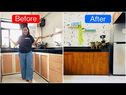 Budget friendly kitchen makeover| Easy Kitchen makeover DIY ideas in Budget | Easy Kitchen Makeover