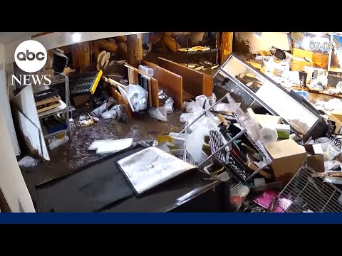 YouTube video thumbnail: New Mexico Jewelry Store Inundated by Flash Flooding