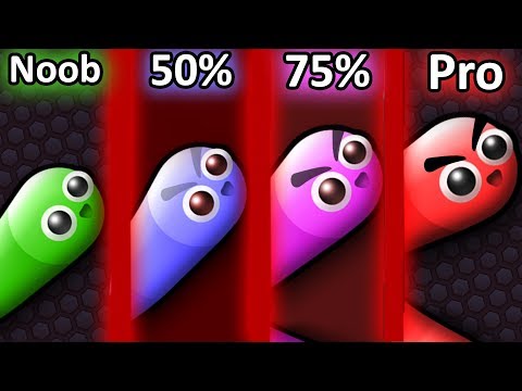 Evolution From NOOB To PRO in Slither.io