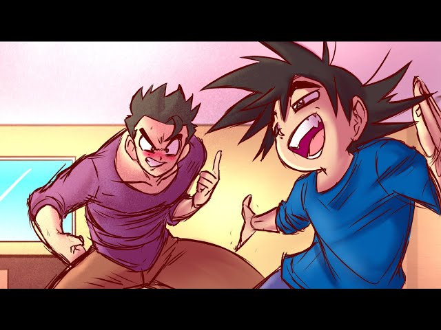 Goten Teases Gohan, Instantly regrets it (DBZ Comic Dub)