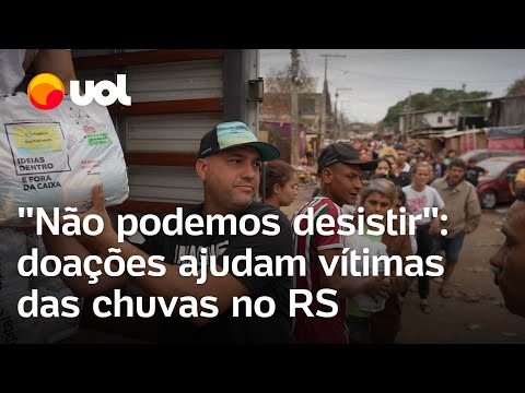 Bairro Humaitá, um dos mais atingidos pela enchente em Porto Alegre, recebe cestas básicas