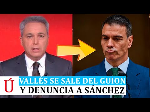 Vicente Vallés PARALIZA ANTENA 3 y ACABA con SÁNCHEZ con FUERTE DENUNCIA tras Santos Cerdán