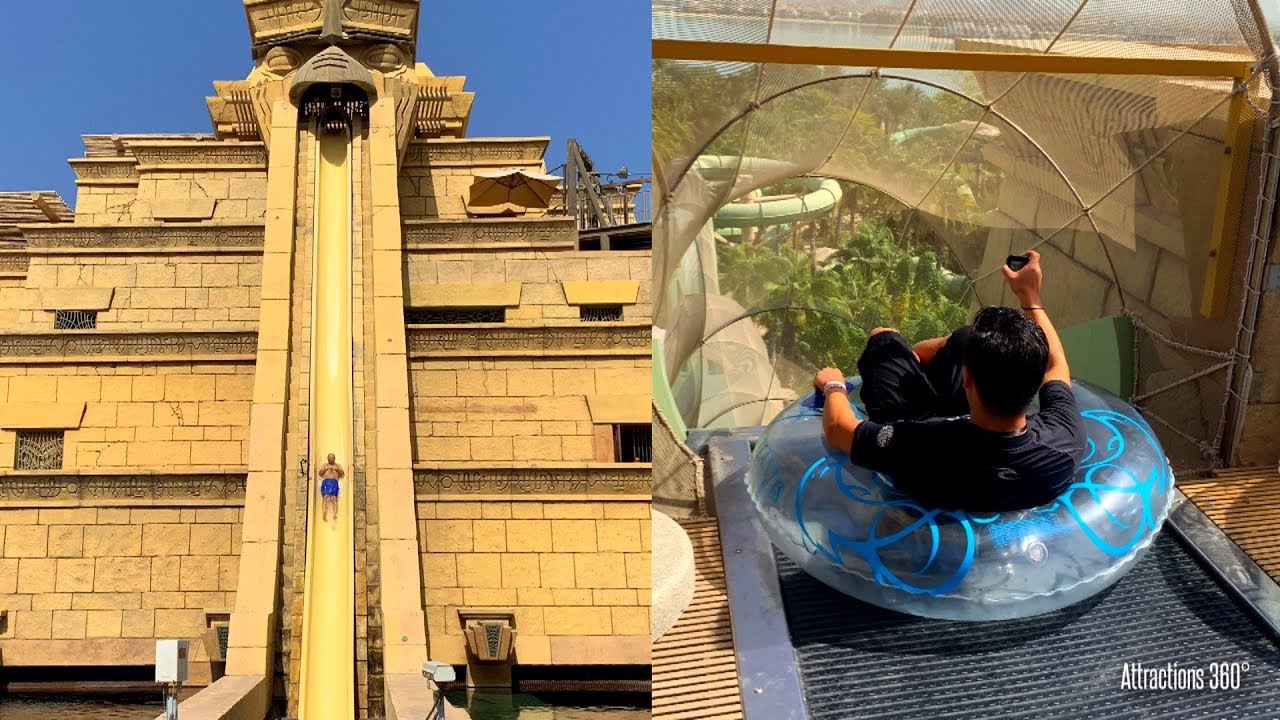 Atlantis Aquaventure - Water Slides & River Rapids POV - Water Park