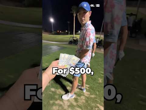 $500 golf bet. You taking it? ⛳💰