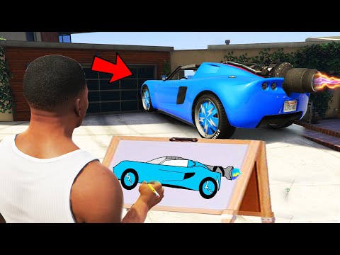 Franklin Uses Magical Painting To Make Fastest Booster Super Car In Gta V ! GTA 5 new