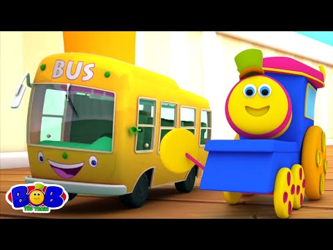 Rodas do ônibus | Música para bebês | Bob The Train em Português | Canção infantil