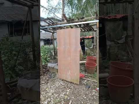 Using lifting pulleys to make sliding doors High-performance practical tools Hardware tools Stro