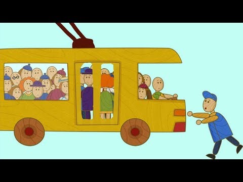 Coches de juguete. La hora punta. Dibujos animados para niños.