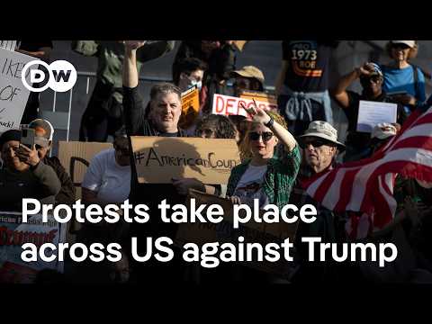 US: Protests against Trump take place on Presidents Day | DW News