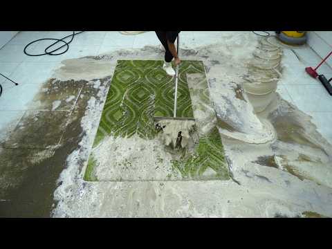 Extremely dirty carpet cleaning satisfying rug cleaning ASMR
