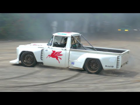 650HP Toyota STOUT 4-Cyl Drift Truck - BRUTAL Sounds, Drifting & Donuts!