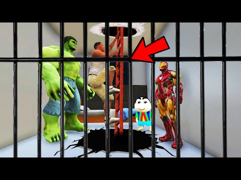 GTA 5 | HULK CAME TO SAVE SHINCHAN & FRANKLIN FROM PRISON #shinchangta5 #gta5mods #modsgta5