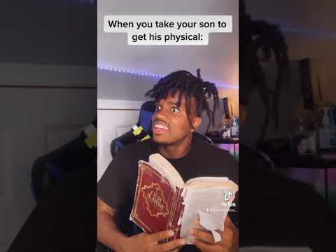 When you take your son to get his physical :