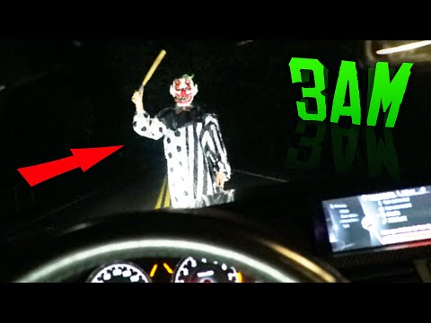 SCARY KILLER CLOWN ATTACKS ME ON CLINTON ROAD... (i went alone)