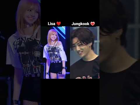 Lisa and jungkook,💜who is best ❤🐯🐰🐰🐯. #bts #btsarmy #blackpink #lisa #jungkook