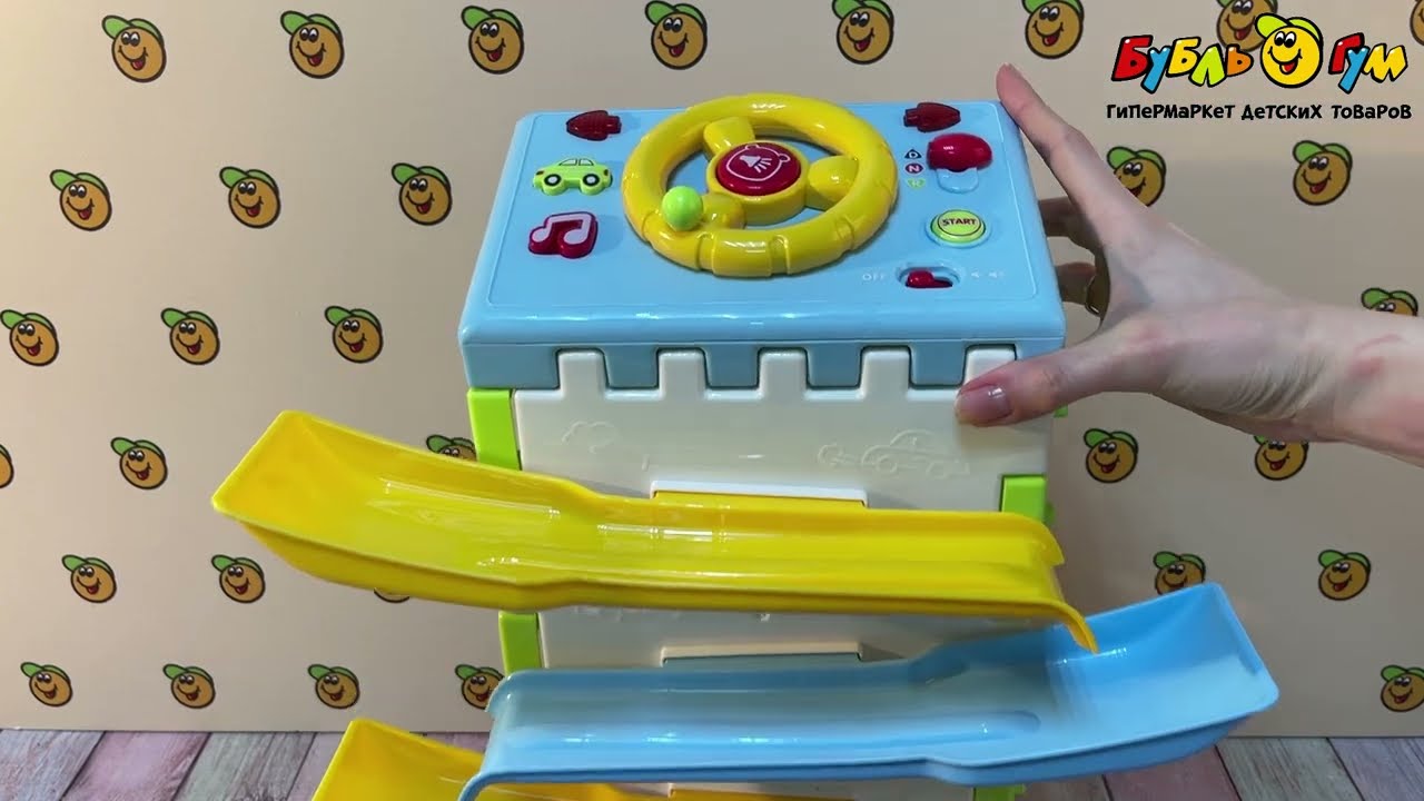 Игрушка развивающая Lanson Toys  Горка с машинками с 3лет - видео Игрушка развивающая Lanson Toys  Горка с машинками с 3лет - видео