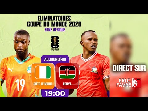 🛑Direct- Côte d’Ivoire 🇨🇮 vs Kenya 🇰🇪 / match décisif pour les elephants Mondial 2026