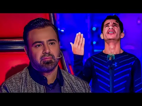 شاب يبكي أثناء أدئة أغنية يا رسول الله وقدوتنا ويبكي الجمهور ولجنة التحكيم في برنامج #MBCTheVoice