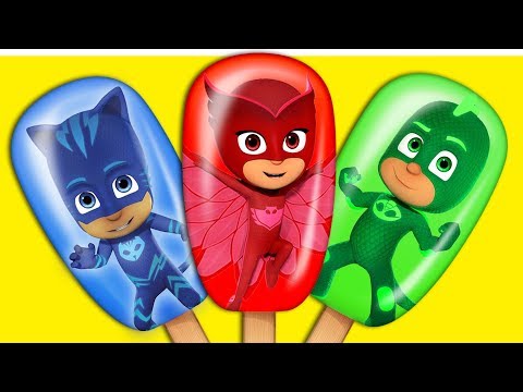 Learn Colors with Pj Masks Ice Creams for Kids