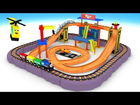 new toy train set - train cartoon for kids - toy videos for kids - choo choo Train kids videos