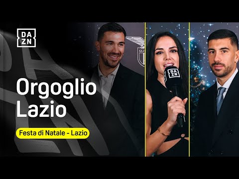 Giusy MELONI intervista ZACCAGNI e ROMAGNOLI alla festa di Natale della Lazio | DAZN